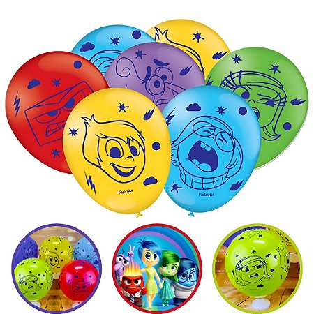 25 BALÃO BEXIGA FESTA  DIVERTIDAMENTE  n°9 FESTCOLOR