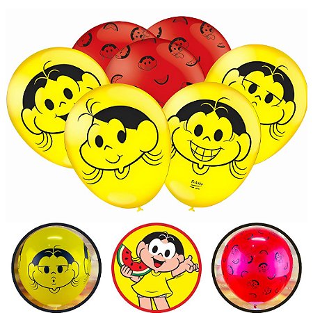 25 BALÃO BEXIGA FESTA  MAGALI MELANCIA  n°9 FESTCOLOR