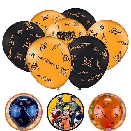 25 BALÃO BEXIGA FESTA  NARUTO  n°9 FESTCOLOR