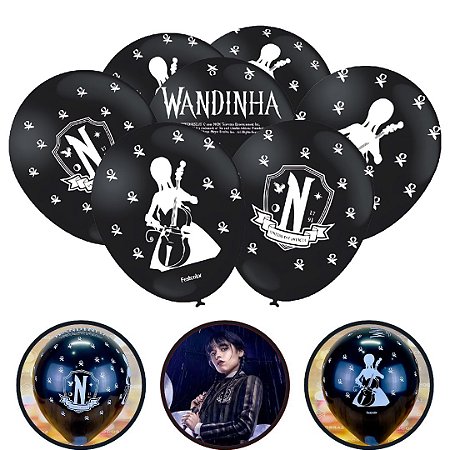 25 BALÃO BEXIGA FESTA  WANDINHA n°9 FESTCOLOR