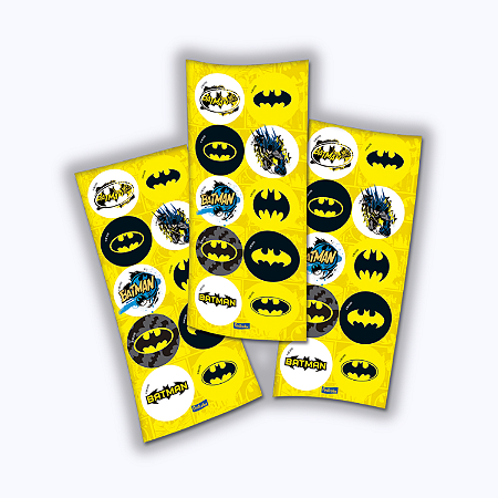30 ADESIVO BATMAN GEEK REDONDO FESTCOLOR