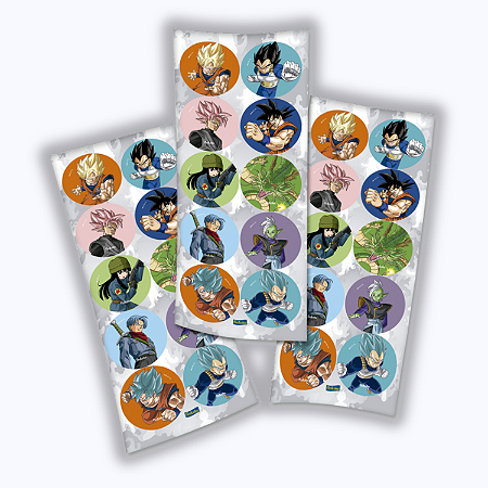 30 ADESIVO DRAGON BALL Z REDONDO FESTCOLOR