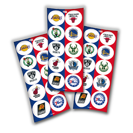 30 ADESIVO NBA BASQUETE REDONDO FESTCOLOR