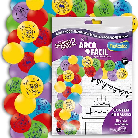 KIT ARCO FACIL DE BALOES DIVERTIDAMENTE n°9 48 UN + 1 FITA ARCO  FESTCOLOR