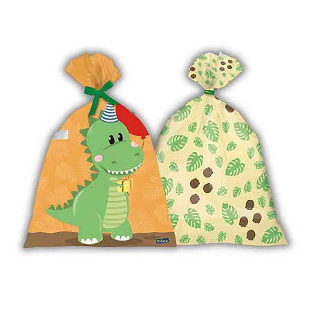 8 SACOLA  DINOSSAURO BABY   LEMBRANCINHA  FESTA FESTCOLOR