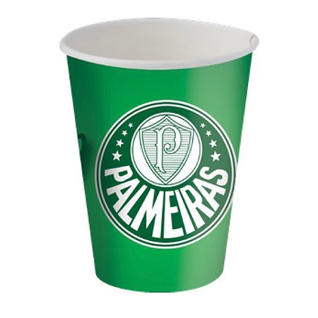 8 COPO PAPEL FESTA  PALMEIRAS  200ML FESTCOLOR