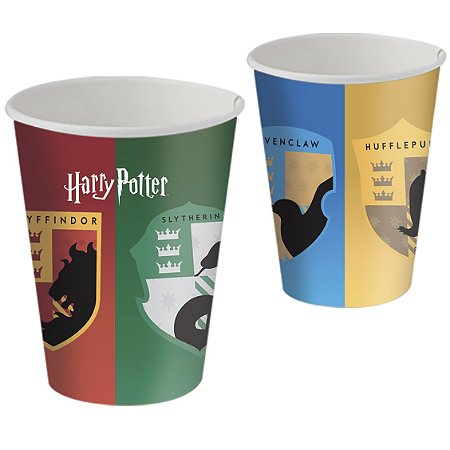 8 COPO PAPEL FESTA  HARRY POTTER 200ML FESTCOLOR