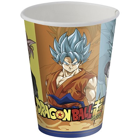 8 COPO PAPEL FESTA  DRAGON BALL   200ML FESTCOLOR