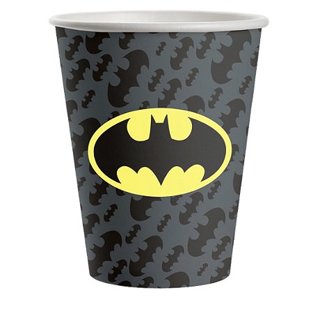 8 COPO PAPEL FESTA  BATMAN 200ML FESTCOLOR