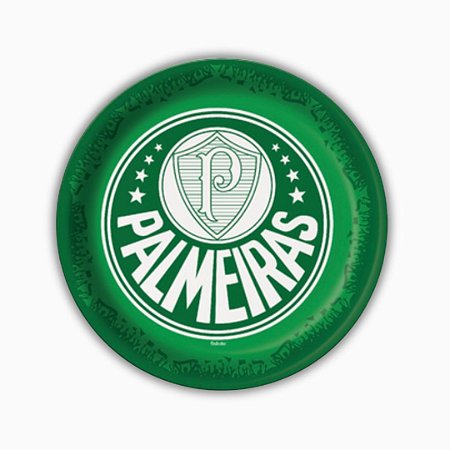 8 PRATO FESTA  PALMEIRAS  DE PAPEL 18 CM FESTCOLOR