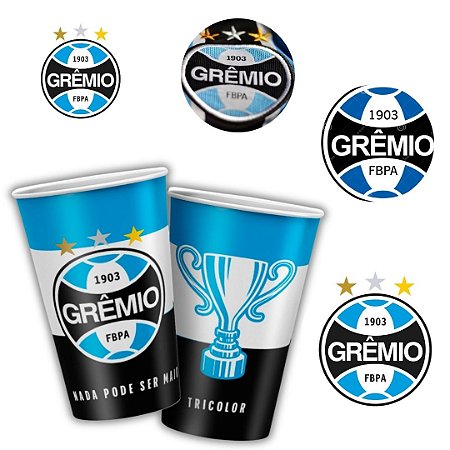 8 COPO PAPEL FESTA  GREMIO  180ML REGINA