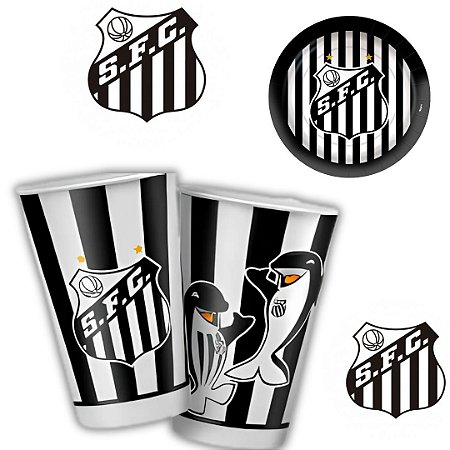 8 COPO PAPEL FESTA SANTOS 180ML REGINA