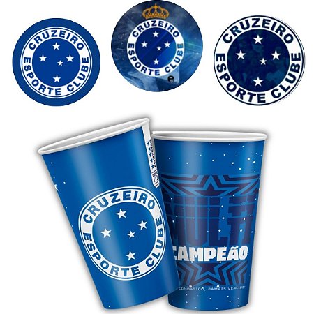 8 COPO PAPEL FESTA  CRUZEIRO 180ML REGINA