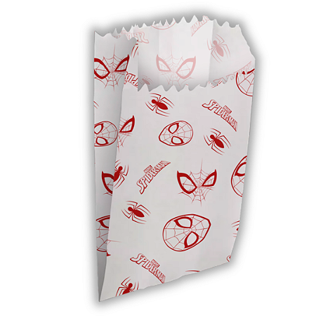 50 SACO DE PIPOCA HOT DOG  SPIDER MAN HOMEN ARANHA  ( Regina )