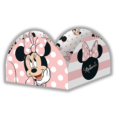 50 PORTA FORMINHA MINNIE MOUSE ROSA Regina