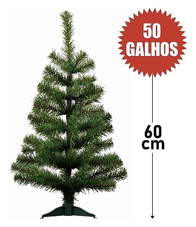 Arvore De Natal 60 Cm 50 Galhos Arvore natal 2024 Economica