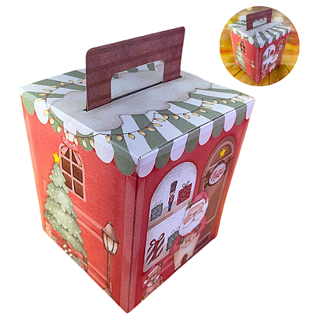 5 CAIXAS PARA PANETONE 500G VITRINE DE NATAL - D16 122336