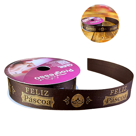 10 METROS DE FITA CETIM 22 MM  COR 1046 - PÁSCOA  - FITAS PROGRESSO
