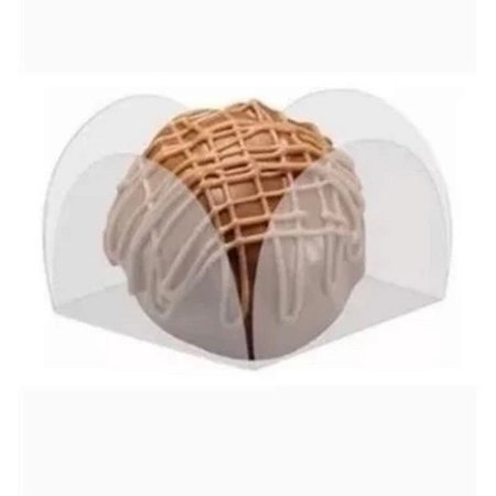 50 Forminhas Para Doces Acetato 3,5x3,5 Transparente YIN P0047