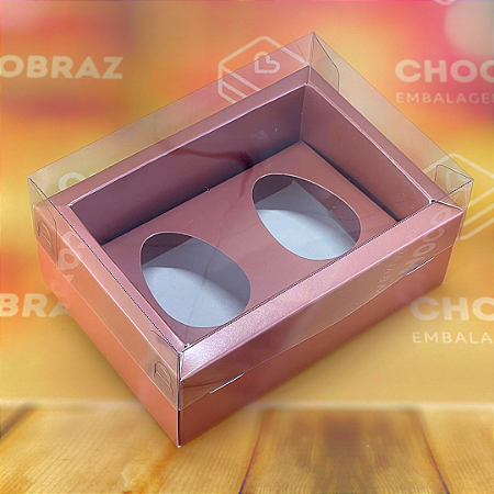 5 CAIXAS OVOS DE PASCOA DEGUSTACAO C/ MOLDURA 2X50G ROSE - PASCOA ESSENCIAL 5310  (PÁSCOA IDEIA 2025)
