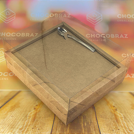 05 CAIXAS P/ OVO DE PASCOA DE COLHER C/ MOLDURA AJUSTAVEL 250/350G KRAFT - PASCOA ESSENCIAL 5301  (PÁSCOA IDEIA 2025)
