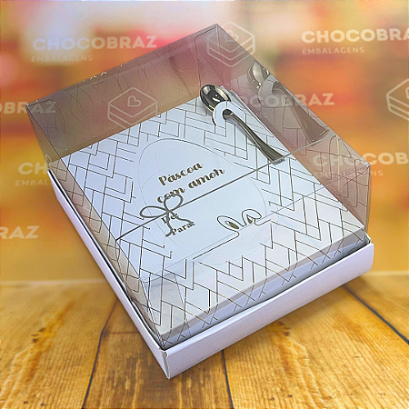 05 CAIXAS P/OVO DE COLHER CLASSIC AJUSTAVEL  250/350G BRANCO - PASCOA CLASSICA 4610  (PÁSCOA IDEIA 2025)