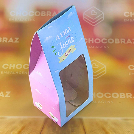 10 SACOS C/ VISOR PRACTICE - 19X8X7 CM - TEMPO DE PASCOA 5396   (PÁSCOA IDEIA 2025)