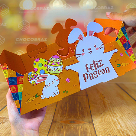 05 CESTA COELHO - 27X19,5X10 CM - PASCOA DIVERTIDA  5403 (PÁSCOA IDEIA 2025)
