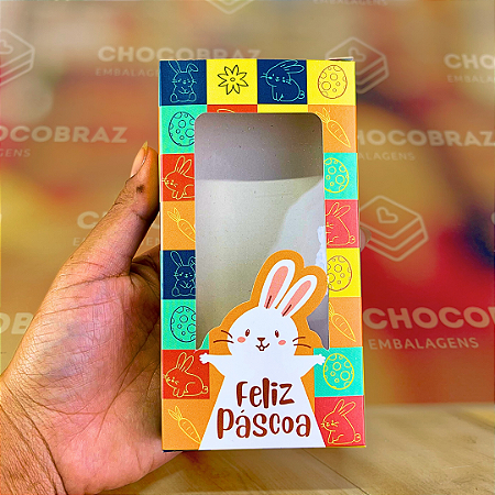 10 CAIXAS P/ TABLETE M - 14,5X7,5X2 CM PASCOA DIVERTIDA 5365  (PÁSCOA IDEIA 2025)
