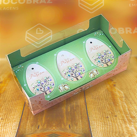 05 CAIXAS DEGUSTACAO ENCANTO 3 X 50G - COELHINHO ENCANTADO- DUPLA FACE 5379 (PÁSCOA IDEIA 2025)