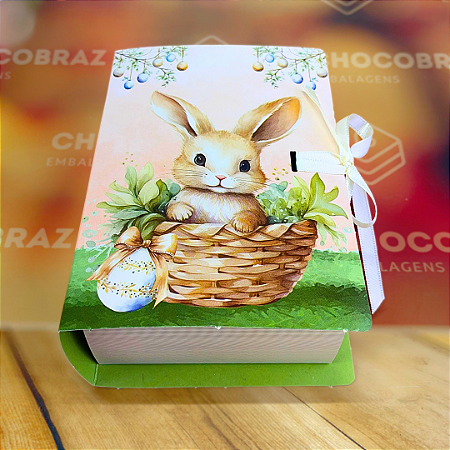 05 CAIXAS DEGUSTACAO LIVRO 2 X 50G - COELHINHO ENCANTADO 5409 (PÁSCOA IDEIA 2025)