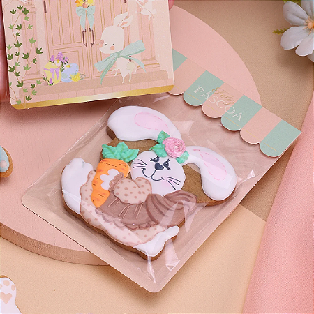 20 EMBALAGEM SOLAPA PARA BISCOITO PÁSCOA DELICADEZA 4741 ( PASCOA JANGO 2025 )