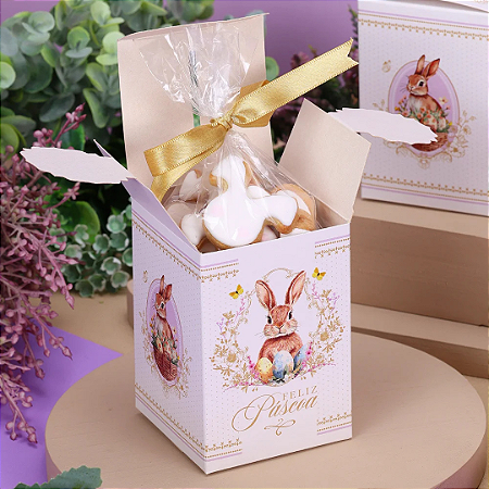 10 EMBALAGEM LEMBRANCINHA SEM VISOR REQUINTE PÁSCOA 4785 ( PASCOA JANGO 2025 )