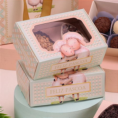 10 CAIXA PARA 2 MINI OVOS 50G OU 6 DOCES PASTOREIO PÁSCOA 4577 ( PASCOA JANGO 2025 )