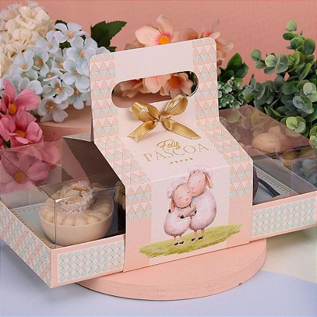 10 CAIXAS P/TRIO DE OVOS DE PÁSCOA 3 X 100G COM ALÇA PASTOREIO 4594 (PASCOA JANGO OUTLET)