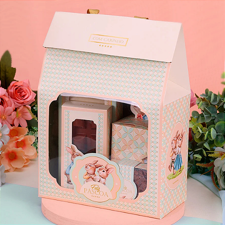 10 SACOLA COM VISOR CARINHOSA PASCOA 4790 ( PASCOA JANGO 2025 )