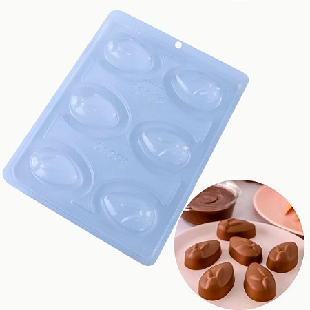 FORMA SILICONE BWB BOMBOM OVO COELHO 10608 LANÇAMENTO PÁSCOA 2025