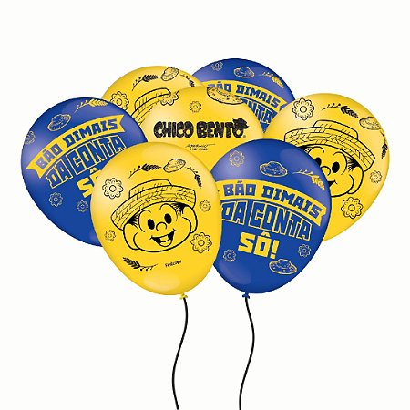 25 BALÃO BEXIGA FESTA  CHICO BENTO n°9 FESTCOLOR