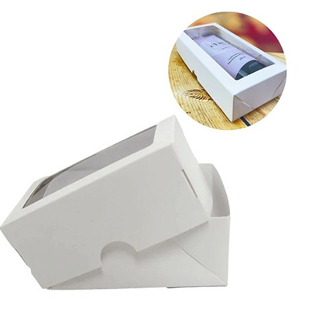 10 CAIXA COM VISOR BRANCO S2 10X13X4 CM - ASSK