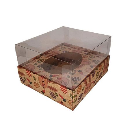05 CAIXA PARA OVO DE 100G ESTAMPA KRAFT, 11X12X7 ASSK