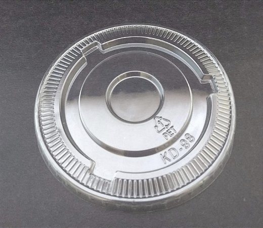 50 TAMPA RETA S/FURO PARA COPOS 98 mm PET (FNS)