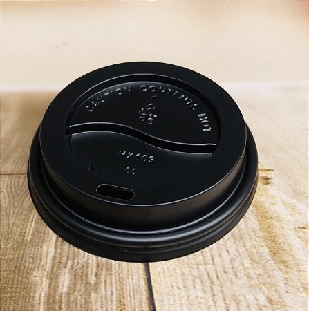 50 TAMPA  PRETA - 73mm PARA COPO DE PAPEL 210 ML (FNS)