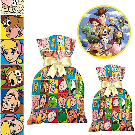 40 SACOLINHA TOY STORY SURPRESA  20x29 CROMUS