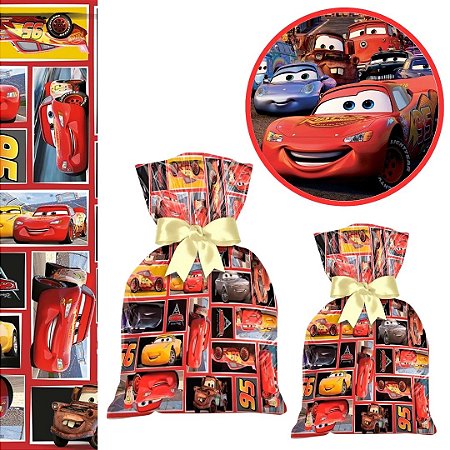 40 SACOLINHA CARROS 3 SURPRESA  20x29 CROMUS