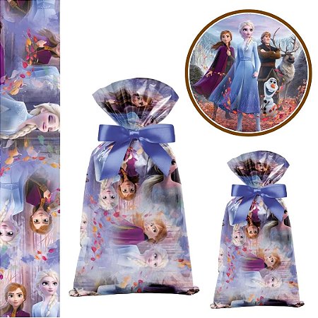 40 SACOLINHA FROZEN SURPRESA  20x29 CROMUS