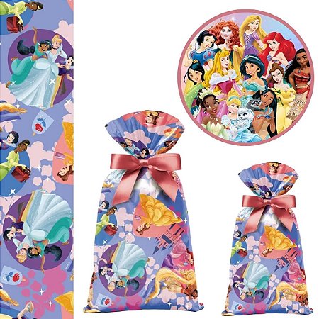 40 SACOLINHA  PRINCESAS BE YOU SURPRESA  20x29 CROMUS