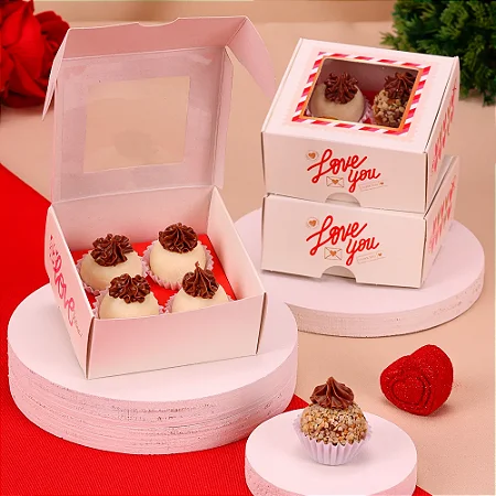 10 CAIXA PARA 4 DOCES LOVE YOU  ( NAMORADOS JANGO 2025 )