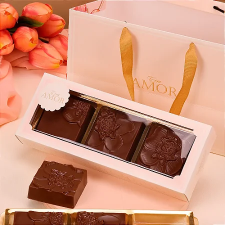 10 CAIXA PARA BLISTER PARA 3 PÃES DE MEL TULIPAS ( MÃES E NAMORADOS JANGO 2025 )