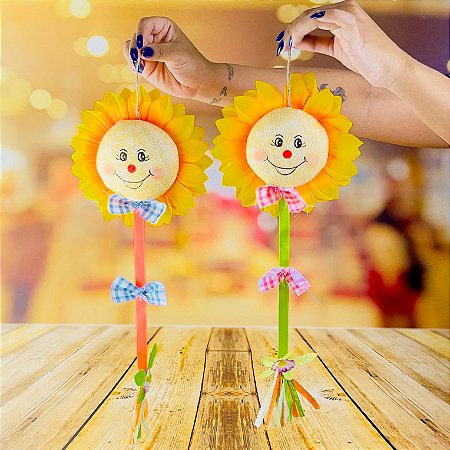 2 GIRASSOL DECORATIVO (GUIRLANDA) 44X18 CM 2165-10 FESTA JUNINA 2025  (EX)
