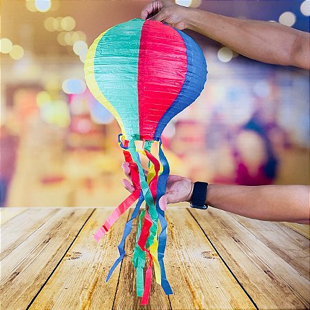 1 BALÃO FESTA JUNINA G COLORIDA  30X30 CM - 6132-1 FESTA JUNINA 2025  (EX)